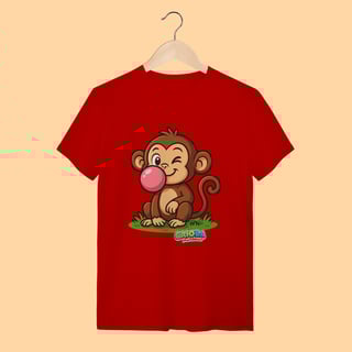 Nome do produto Camiseta T-shirt Unissex Macaco – 100% Algodão | Coleção Reino Animal do Caioba