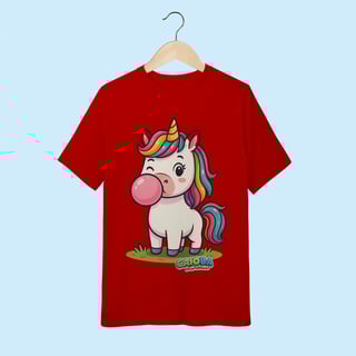 Nome do produto Camiseta Juvenil (10 a 14 anos) Unicórnio – 100% Algodão | Coleção Reino Animal do Caioba