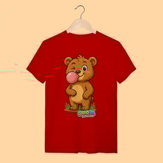 Nome do produto Camiseta T-shirt Unissex Ursinho – 100% Algodão | Coleção Reino Animal do Caioba