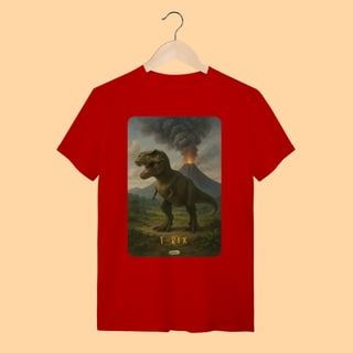 Nome do produto Camiseta T-shirt Unissex T-Rex – 100% Algodão | Coleção Dinossauros