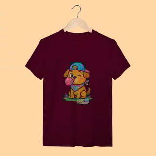 Nome do produto Camiseta T-shirt Adulto Unissex Cachorrinho – 100% Algodão | Coleção Reino Animal do Caioba