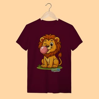 Nome do produto Camiseta T-shirt Adulto Unissex Leão – 100% Algodão | Coleção Reino Animal do Caioba