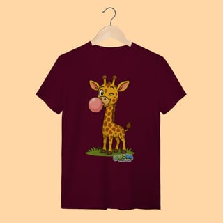 Nome do produto Camiseta T-shirt Adulto Unissex Girafa – 100% Algodão | Coleção Reino Animal do Caioba