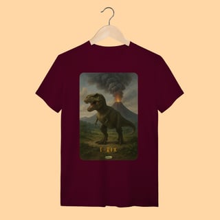 Nome do produto Camiseta T-shirt Unissex T-Rex – 100% Algodão | Coleção Dinossauros
