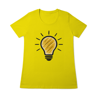 Nome do produto T-shirt feminina Ideias que Iluminam