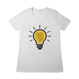 T-shirt feminina Ideias que Iluminam