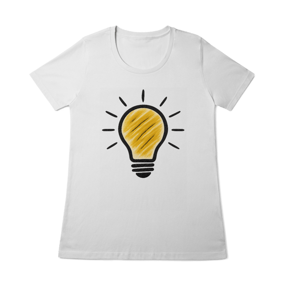 T-shirt feminina Ideias que Iluminam