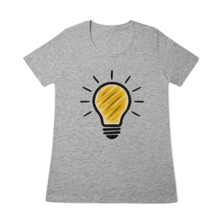 Nome do produto T-shirt feminina Ideias que Iluminam