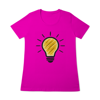 Nome do produto T-shirt feminina Ideias que Iluminam