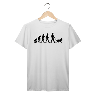 Camiseta Pai de Pet – Evolução com Golden Retriever