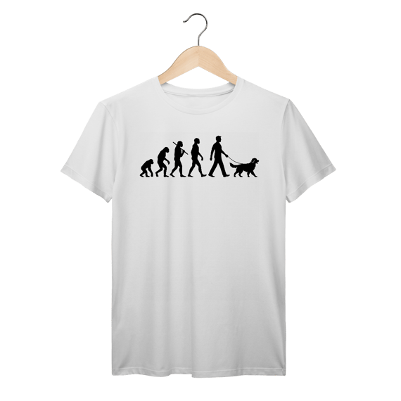 Camiseta Pai de Pet – Evolução com Golden Retriever