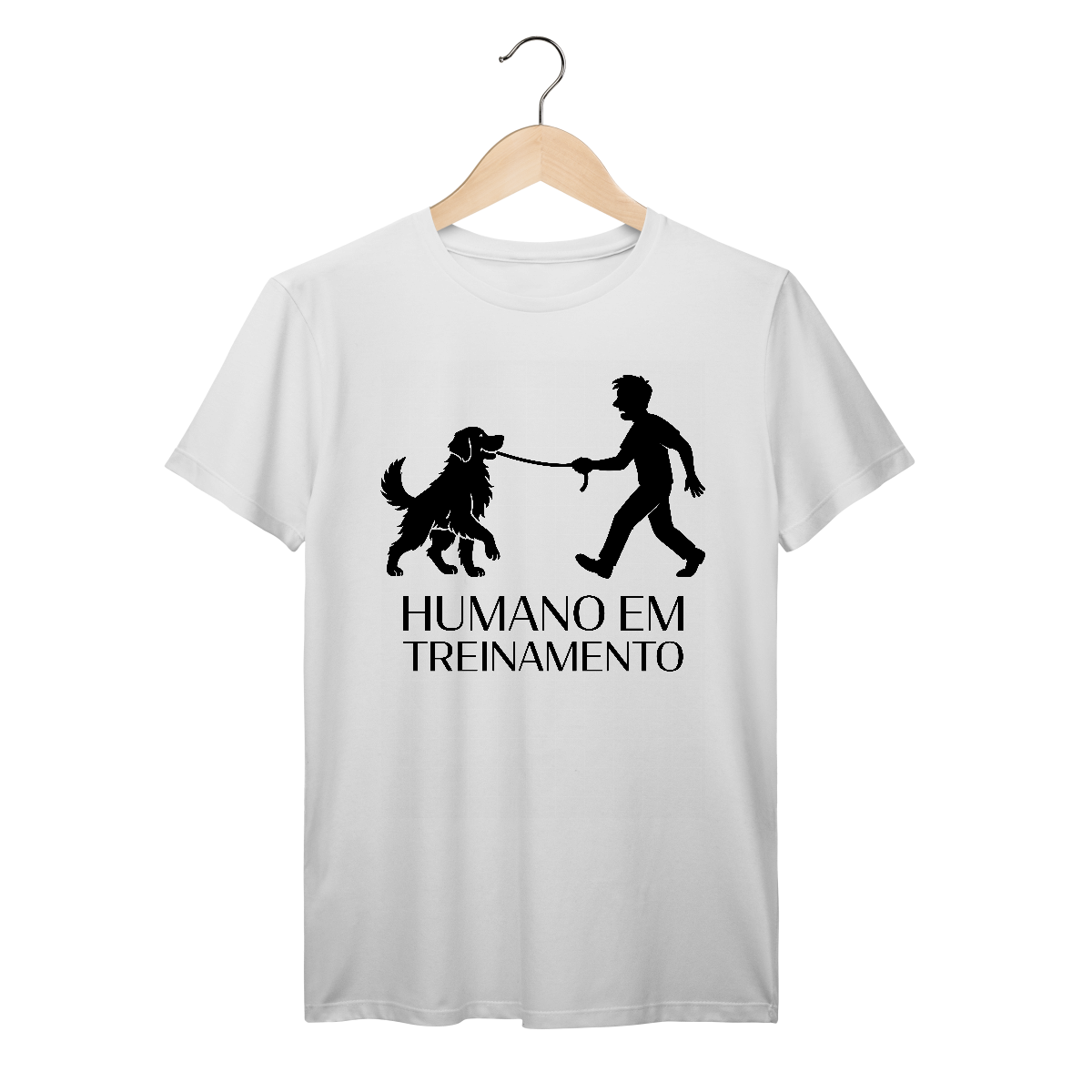 Nome do produto: Golden Adestrador – Camiseta Pai de Pet Engraçada