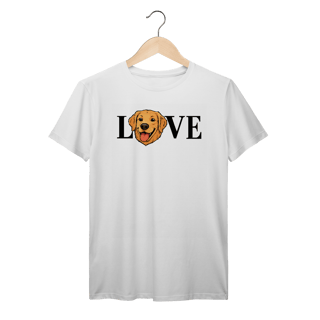 Nome do produto Camiseta LOVE com Golden Retriever