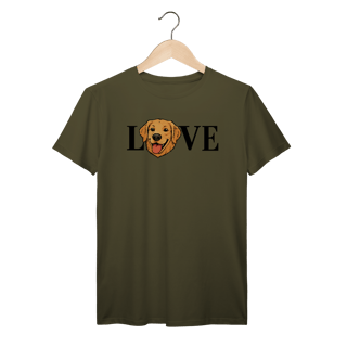 Nome do produto Camiseta LOVE com Golden Retriever