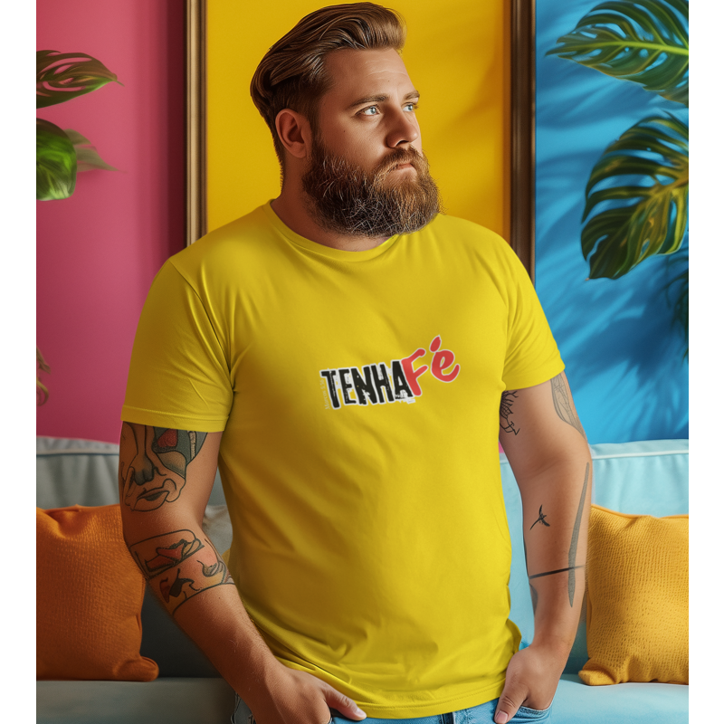 Nome do produto: Camiseta T-Shirt Quality Tenha Fé
