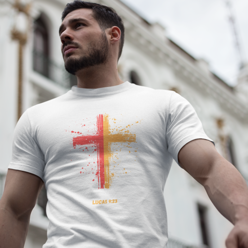 Nome do produto: Camiseta T-Shirt Quality Cruz Em Tinta
