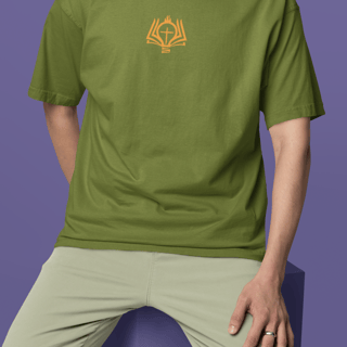 Nome do produto Camiseta Oversized Lisa+Marca Amarelo/Frente