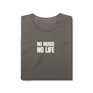 Nome do produto Tshirt No music, No life ESTONADA