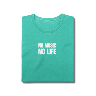 Nome do produto Tshirt No music, No life ESTONADA