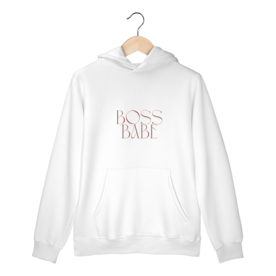 Moletom Canguru Capuz Boss Babe