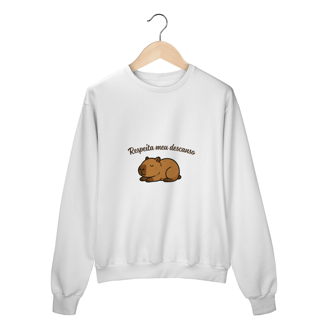 Nome do produto Moletom Blusão Respeita Meu Descanso