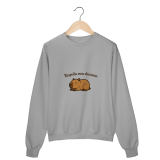 Nome do produto Moletom Blusão Respeita Meu Descanso