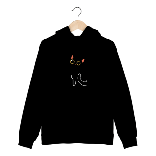 Nome do produto Moletom Canguru com Capuz Gato