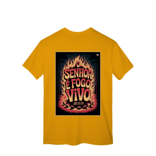 Nome do produto O Senhor é fogo vivo - T-Shirt Classic (costas)