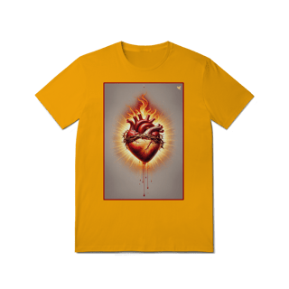 Nome do produto Sagrado Coração - T-Shirt Quality (frente)