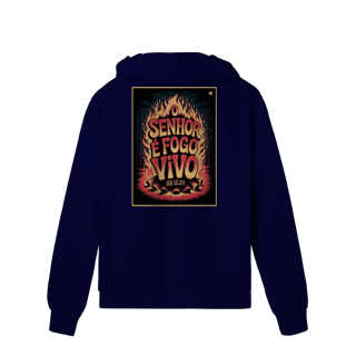 Nome do produto O Senhor é fogo vivo - Moletom Prime Com Zíper