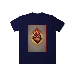 Nome do produto Sagrado Coração - T-Shirt Classic (frente)