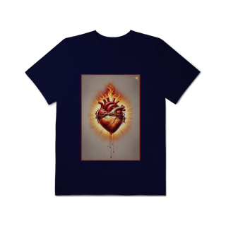 Nome do produto Sagrado Coração - T-Shirt Plus Size