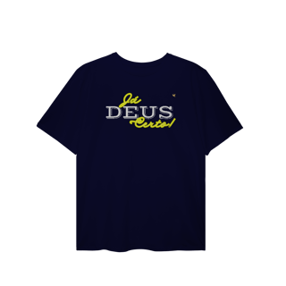 Nome do produto Já Deus Certo! - T-Shirt Plus Size