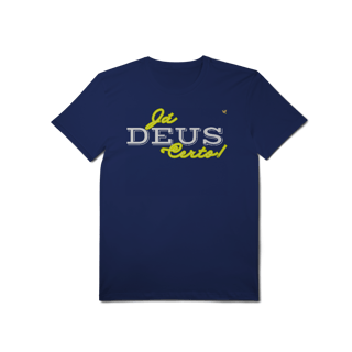 Nome do produto Já Deus Certo! - T-Shirt Pima