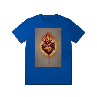 Nome do produto Sagrado Coração - T-Shirt Quality (frente)
