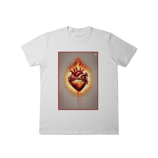Nome do produto Sagrado Coração - T-Shirt Classic (frente)