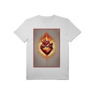 Nome do produto Sagrado Coração - T-Shirt Pima
