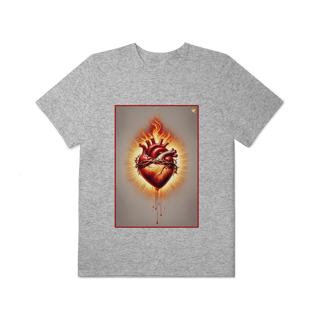 Nome do produto Sagrado Coração - T-Shirt Plus Size