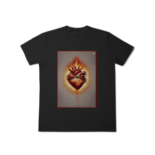 Nome do produto Sagrado Coração - T-Shirt Classic (frente)