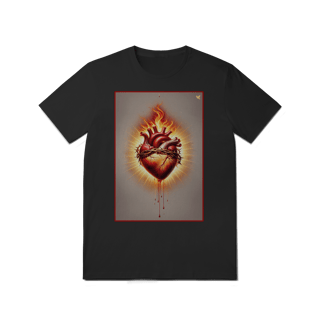 Nome do produto Sagrado Coração - T-Shirt Quality (frente)
