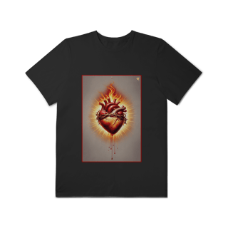 Nome do produto Sagrado Coração - T-Shirt Plus Size