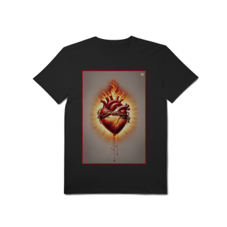 Nome do produto Sagrado Coração - T-Shirt Pima