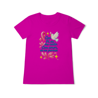 Com Fé eu me Cuido - Baby Long Feminina