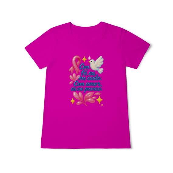 Com Fé eu me Cuido - Baby Long Feminina