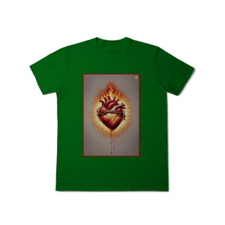 Nome do produto Sagrado Coração - T-Shirt Classic (frente)