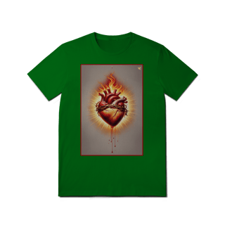 Nome do produto Sagrado Coração - T-Shirt Quality (frente)