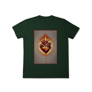 Nome do produto Sagrado Coração - T-Shirt Classic (frente)