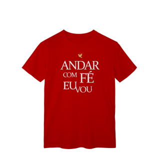 Nome do produto Andar com Fé Eu Vou - T-Shirt Classic