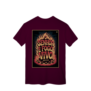 Nome do produto O Senhor é fogo vivo - T-Shirt Classic (costas)