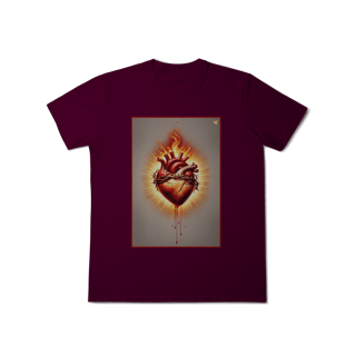 Nome do produto Sagrado Coração - T-Shirt Classic (frente)